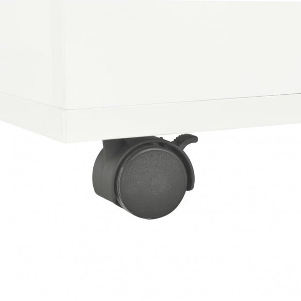 Coffee Table High Gloss White 60x60x35 Cm Chipboard Image 7