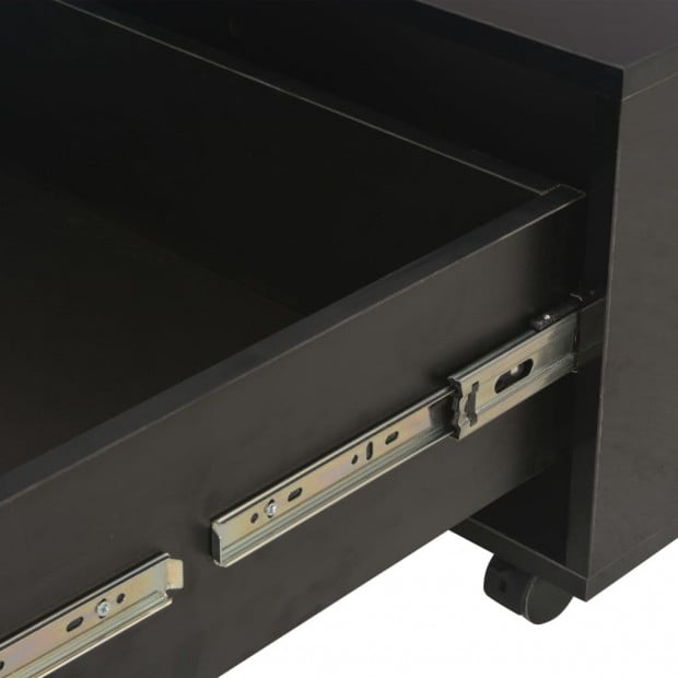Coffee Table High Gloss Black 60x60x35 Cm Chipboard Image 6