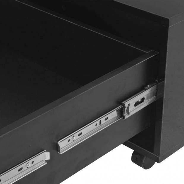 Coffee Table High Gloss Black 100x100x35 Cm Image 6