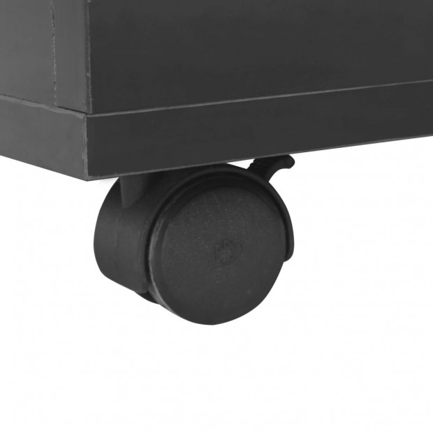 Coffee Table High Gloss Black 100x100x35 Cm Image 7
