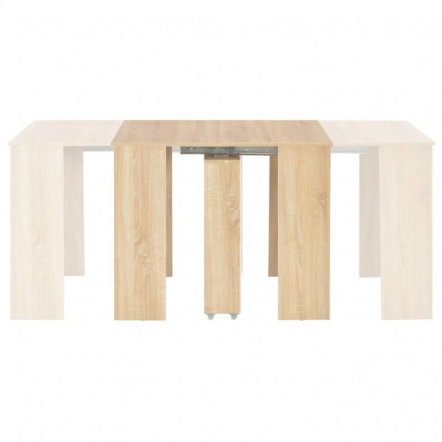 Extendable Dining Table Sonoma Oak 175x90x75 Cm Image 4