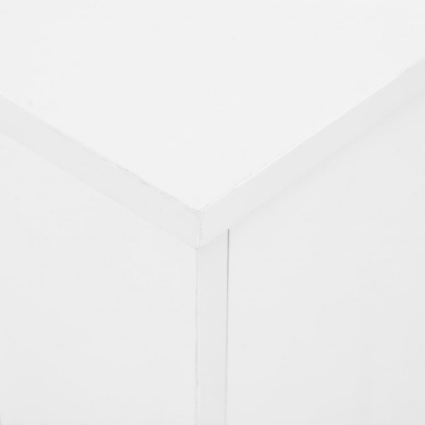Extendable Dining Table High Gloss White 175x90x75 Cm Image 2