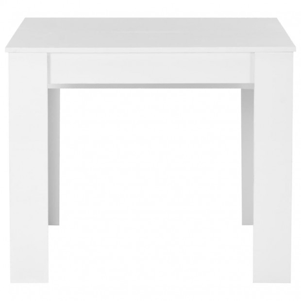 Extendable Dining Table High Gloss White 175x90x75 Cm Image 5