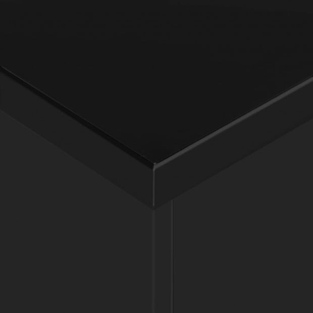 Extendable Dining Table High Gloss Black 175x90x75 Cm Image 2