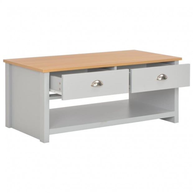 Coffee Table Grey 100x50x42 Cm Image 3