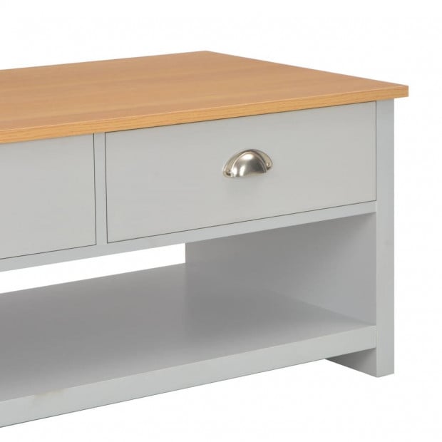 Coffee Table Grey 100x50x42 Cm Image 7