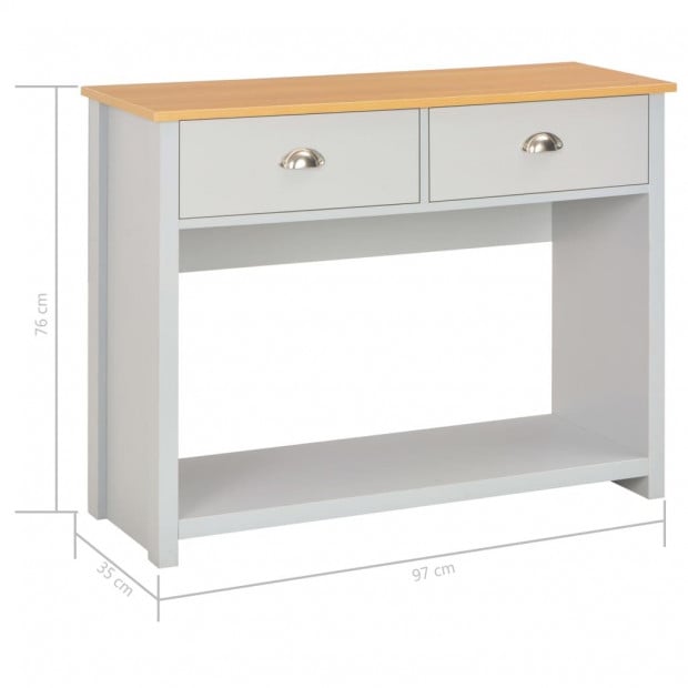 Console Table Grey 97x35x76 Cm Image 8