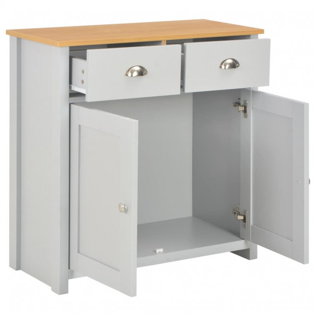 Sideboard Grey 79x35x81 Cm Image 3