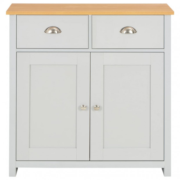 Sideboard Grey 79x35x81 Cm Image 4