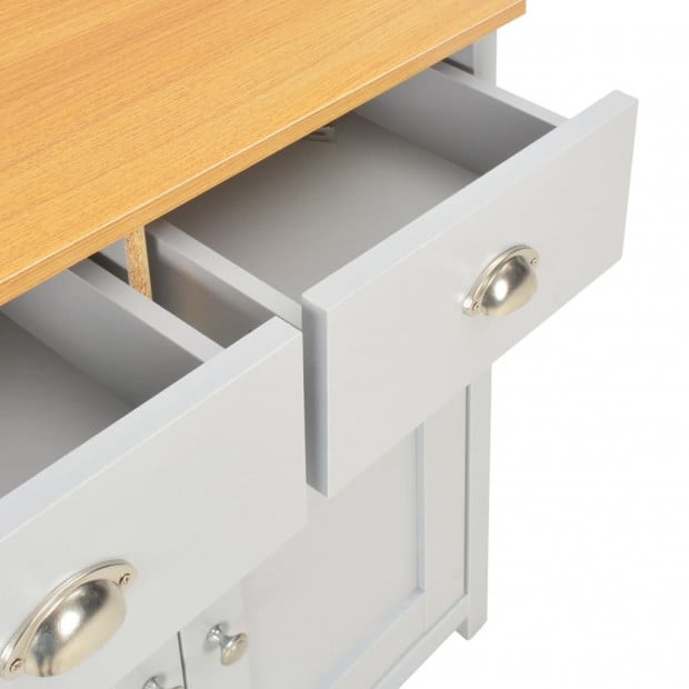 Sideboard Grey 79x35x81 Cm Image 9
