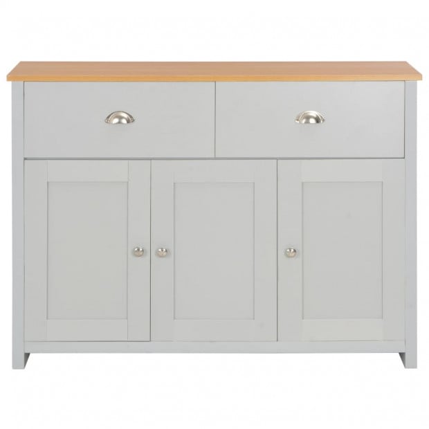 Sideboard Grey 112x35x81 Cm Image 6