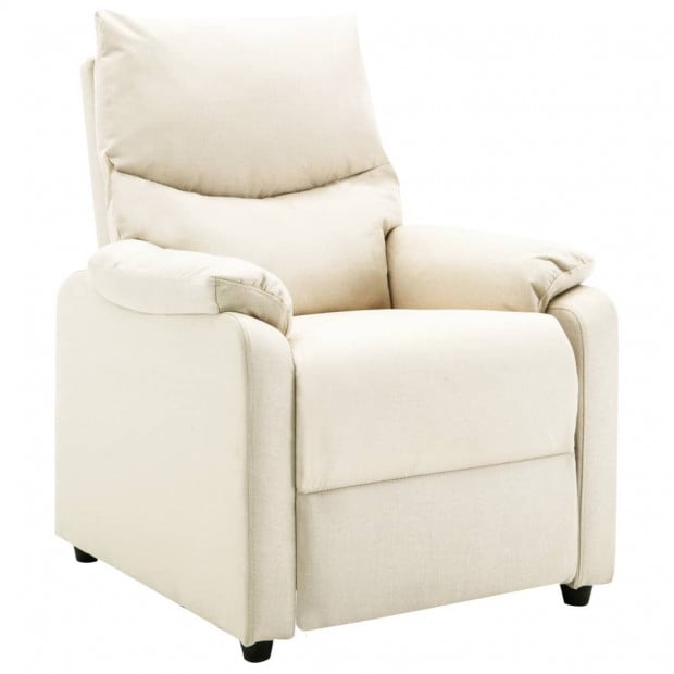 Tv Recliner Cream Fabric
