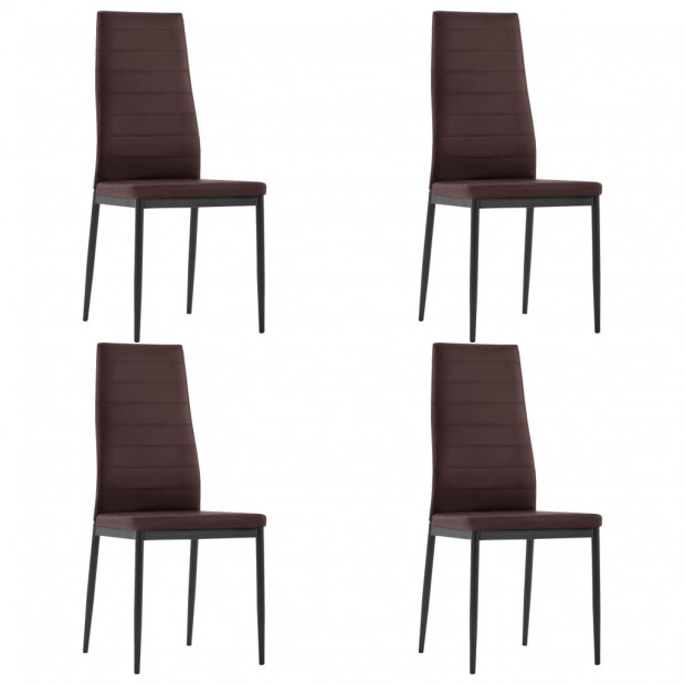 Five Piece Dining Set Brown Image 5
