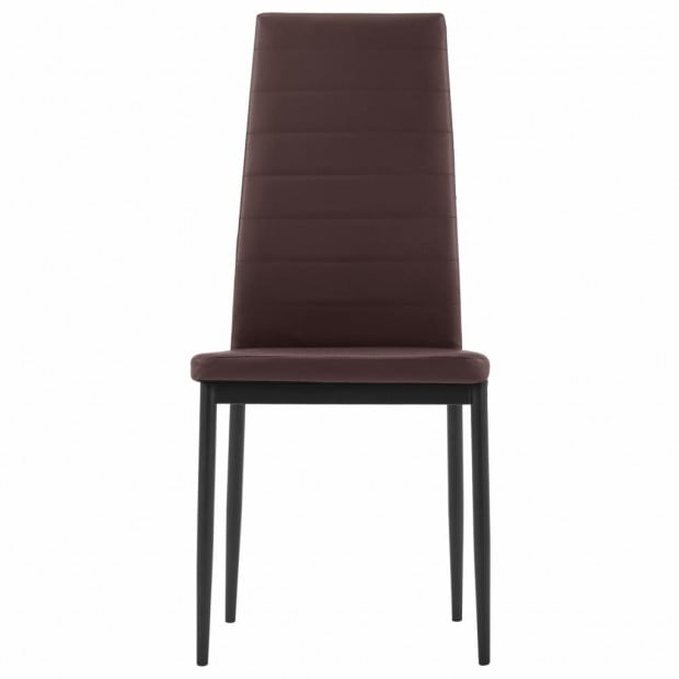 Five Piece Dining Set Brown Image 7