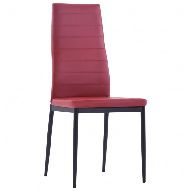 Five Piece Dining Set Wine Red Image 7