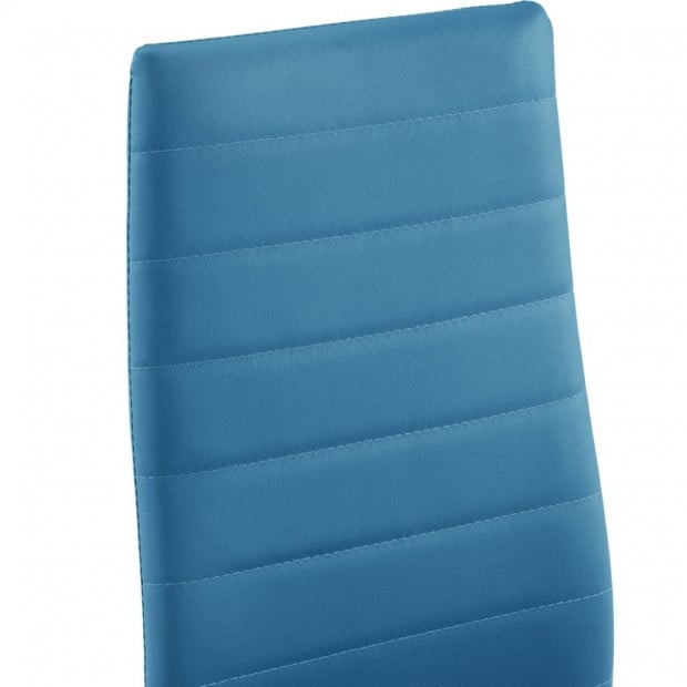 Seven Piece Dining Set Blue Image 11