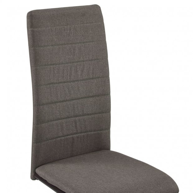 Cantilever Dining Chairs 4 Pcs Taupe Fabric Image 7