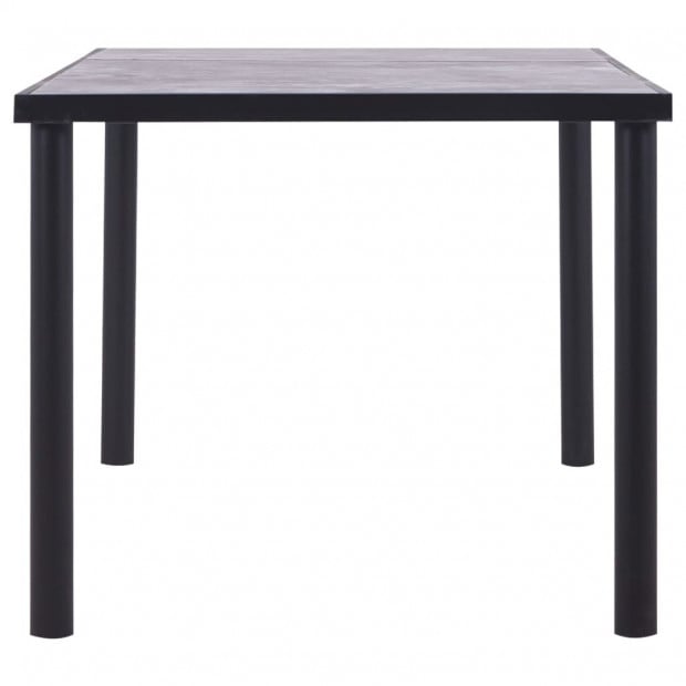 Dining Table Black And Concrete Grey 180x90x75 Cm Mdf Image 3