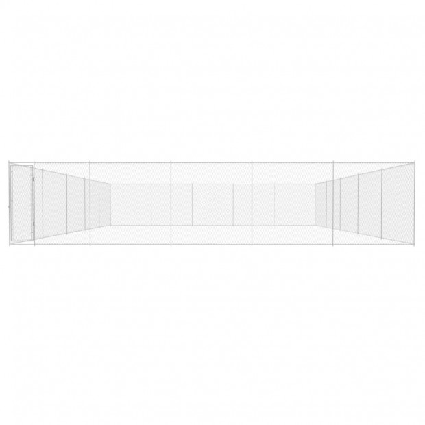 Outdoor Dog Kennel Galvanised Steel 950x950x185 Cm Image 2