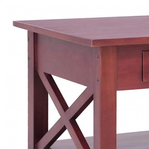 Coffee Table Brown 100x55x46 Cm Solid Mahogany Wood Image 6