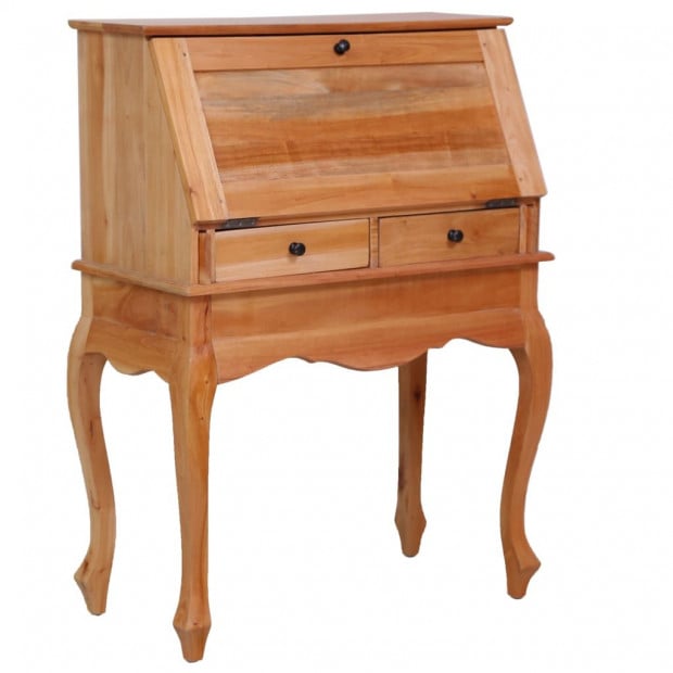 Secretary Desk 78x42x103 Cm Solid Mahogany Wood Image 2