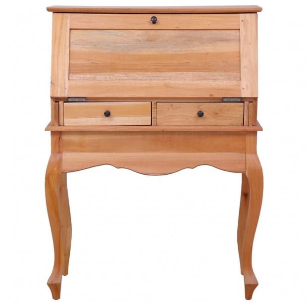 Secretary Desk 78x42x103 Cm Solid Mahogany Wood Image 3
