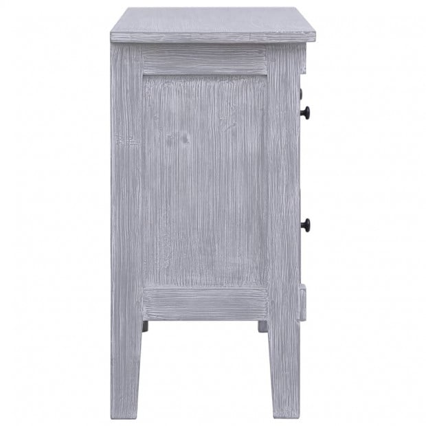 Sideboard With 2 Drawers 90x30x60 Cm Solid Mahogany Wood Image 5