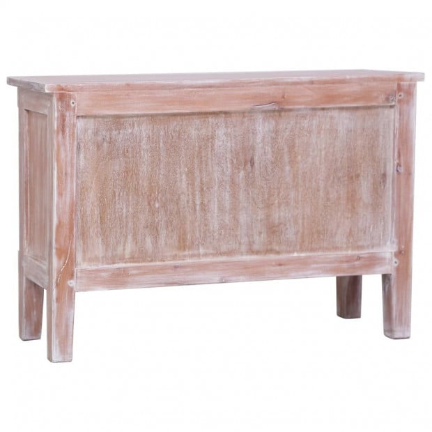 Mahogany Wood Sideboard With 2 Drawers 90x30x60 Cm Solid Image 6