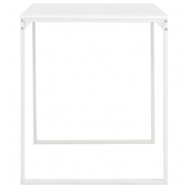 Computer Desk White 120x60x73 Cm Image 4
