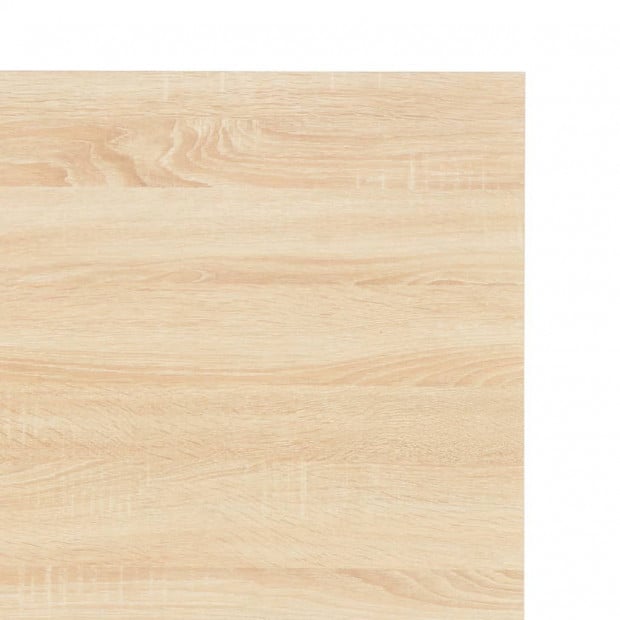 Computer Desk White And Oak 120x60x73 Cm Image 6