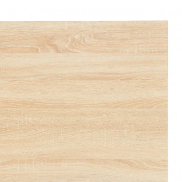 Computer Desk Black And Oak 120x60x73 Cm Image 6