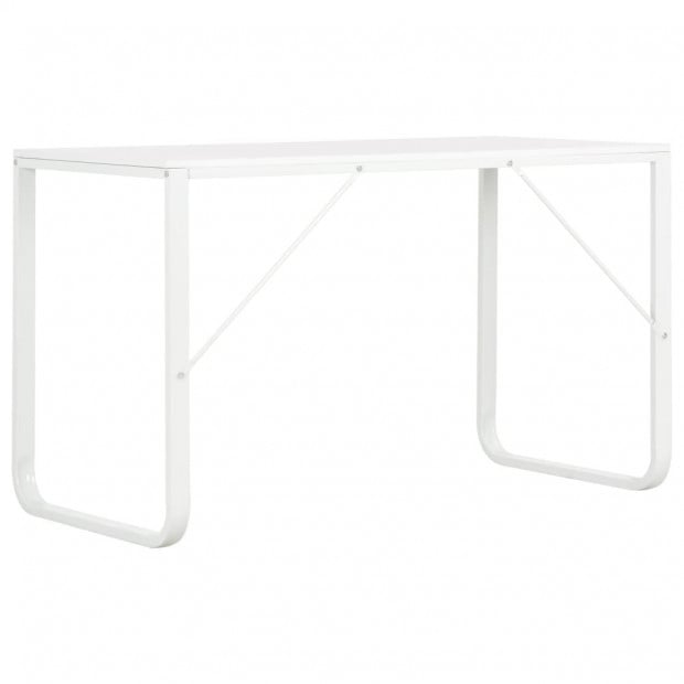 Computer Desk White 120x60x73 Cm Image 4