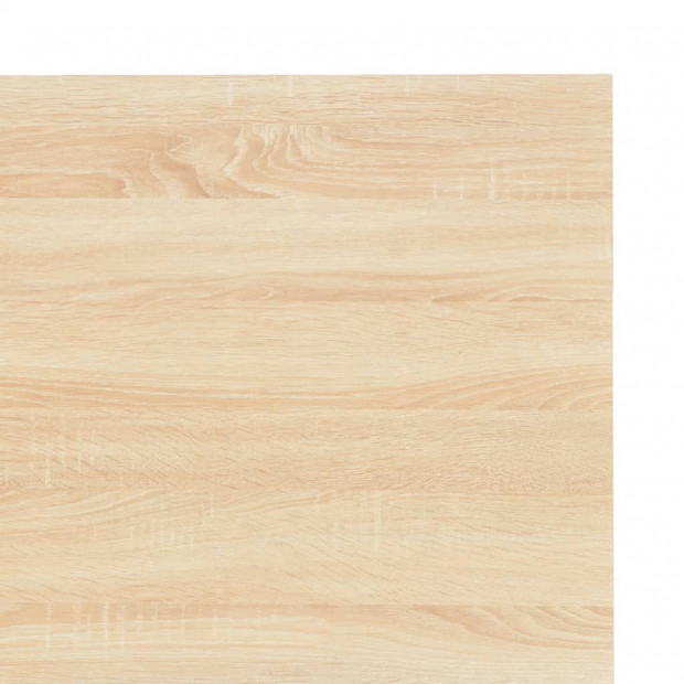 Computer Desk White And Oak 120x60x73 Cm Image 7