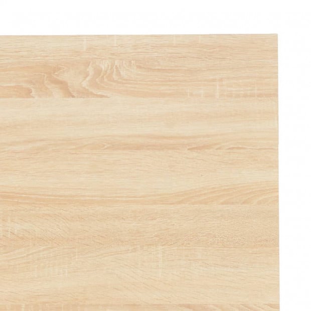 Stylish Computer Desk Black And Oak 120x60x73 Cm Image 7