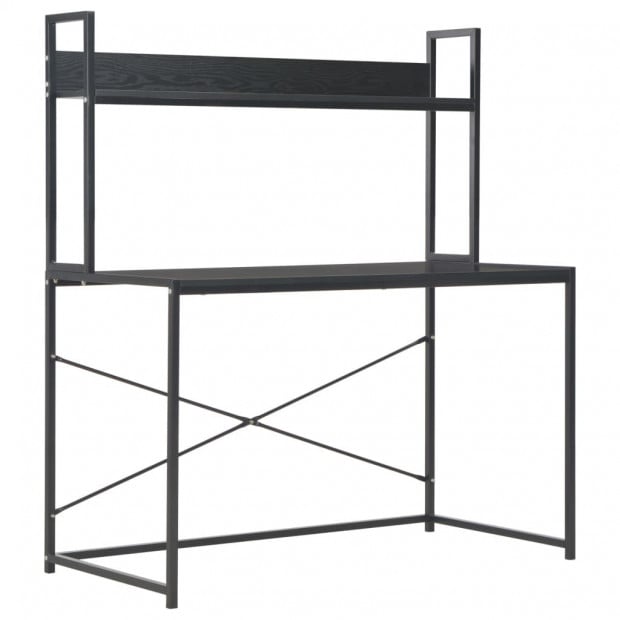 Computer Desk Black 120x60x138 Cm Image 2