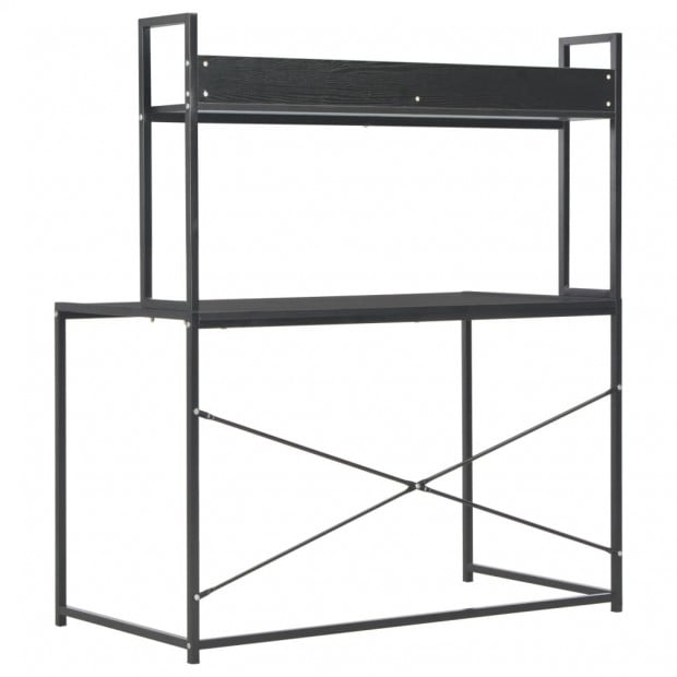 Computer Desk Black 120x60x138 Cm Image 4