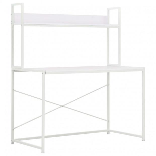 Computer Desk White 120x60x138 Cm Image 2