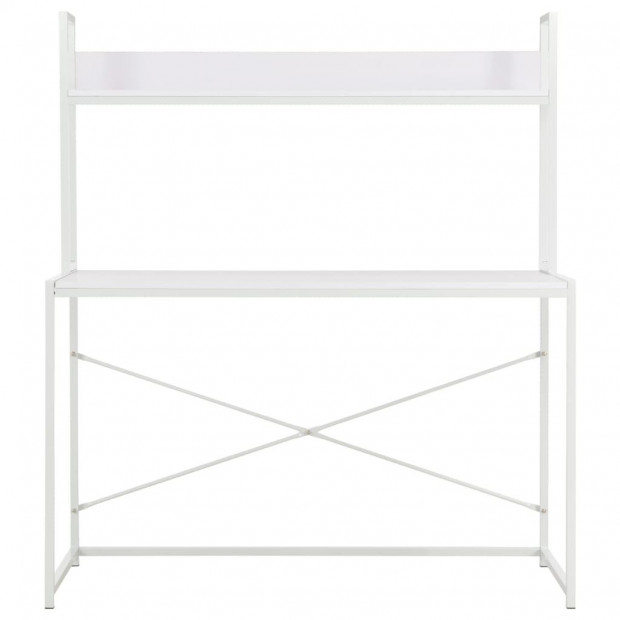 Computer Desk White 120x60x138 Cm Image 3