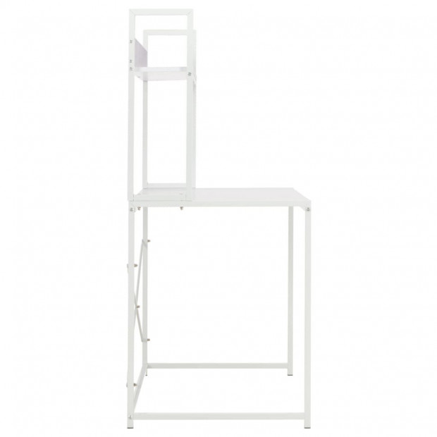 Computer Desk White 120x60x138 Cm Image 5