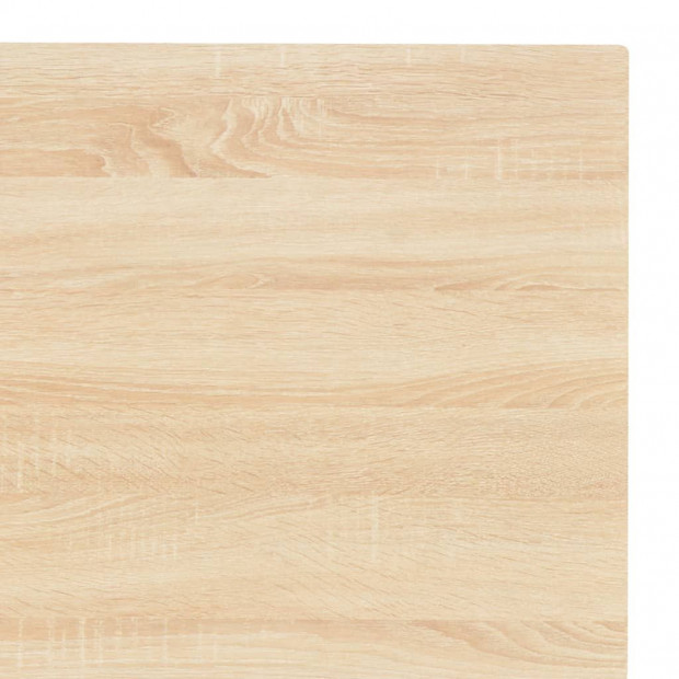 Computer Desk White And Oak 120x60x70 Cm Image 6