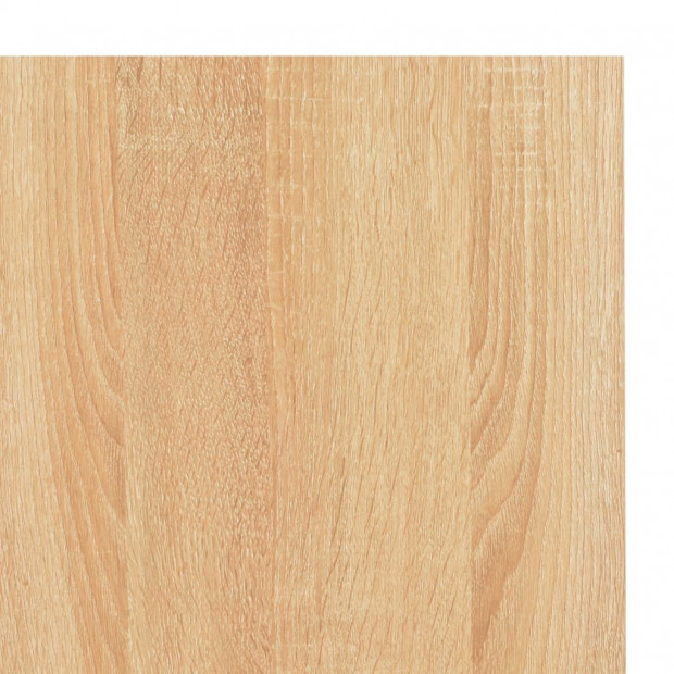 Computer Desk Black And Oak 120x60x70 Cm Image 7