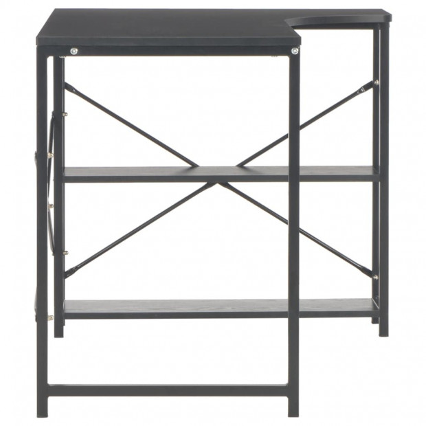 Computer Desk Black 120x72x70 Cm Image 5