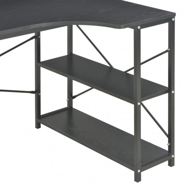 Computer Desk Black 120x72x70 Cm Image 6