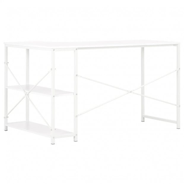 Computer Desk White 120x72x70 Cm Image 4