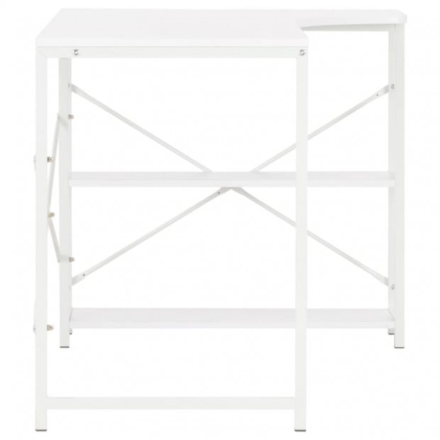 Computer Desk White 120x72x70 Cm Image 5