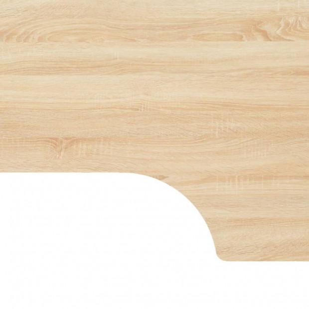 Computer Desk Black And Oak 120x72x70 Cm Image 7