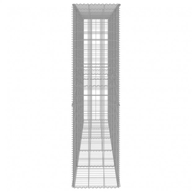 Gabion Wall With Cover Galvanised Steel 300x50x200 Cm Image 4