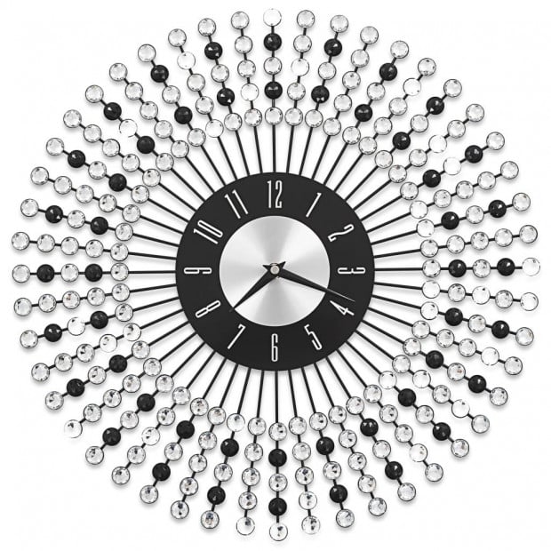 Wall Clock Metal 43 Cm Black