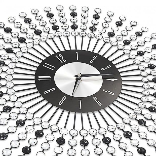 Wall Clock Metal 43 Cm Black Image 4