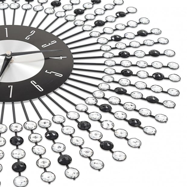 Wall Clock Metal 43 Cm Black Image 5